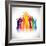 Colorful Abstract Hand Vectors Raised Together Showing Unity-smarnad-Framed Art Print