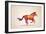 Colorful Abstract Horse Shape-cienpies-Framed Art Print