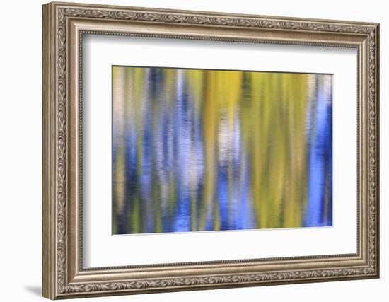 Colorful abstract impressions of water and reflections.-Brent Bergherm-Framed Photographic Print