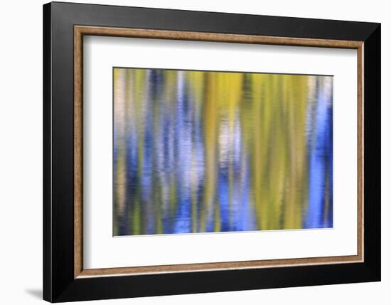 Colorful abstract impressions of water and reflections.-Brent Bergherm-Framed Photographic Print