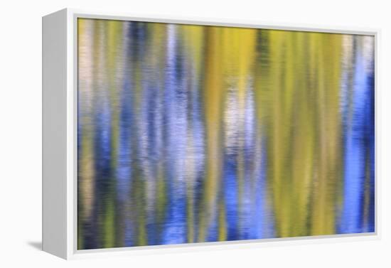 Colorful abstract impressions of water and reflections.-Brent Bergherm-Framed Premier Image Canvas