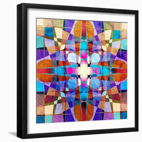 Colorful Abstract Pattern-Tanor-Framed Art Print