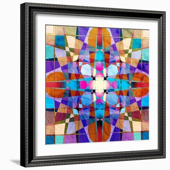 Colorful Abstract Pattern-Tanor-Framed Art Print