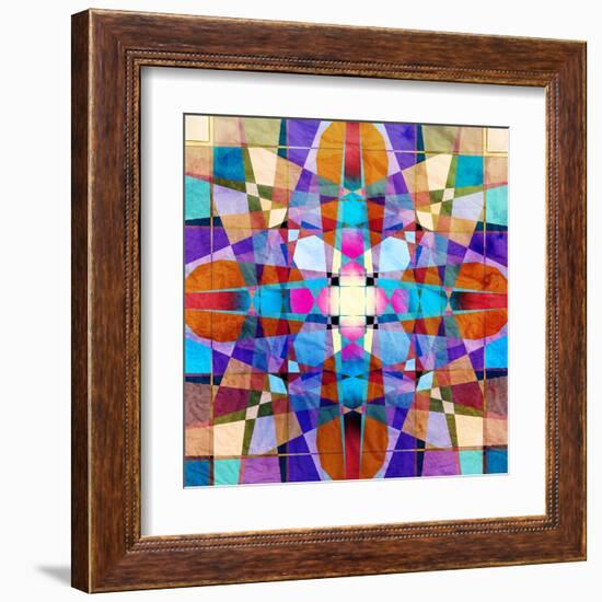 Colorful Abstract Pattern-Tanor-Framed Art Print