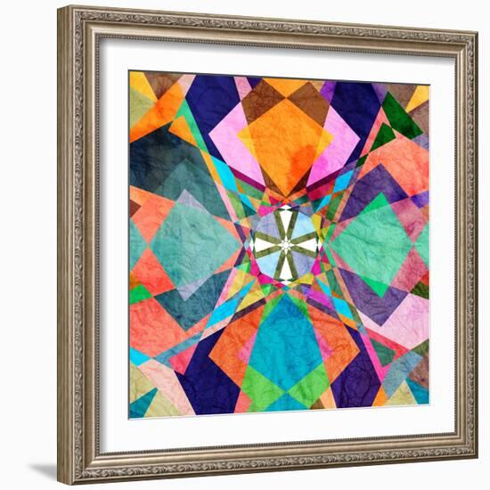 Colorful Abstract Pattern-Tanor-Framed Art Print