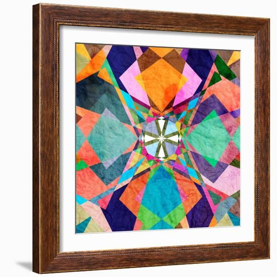 Colorful Abstract Pattern-Tanor-Framed Art Print