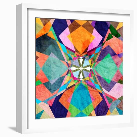 Colorful Abstract Pattern-Tanor-Framed Art Print