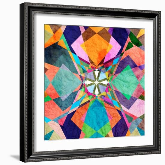 Colorful Abstract Pattern-Tanor-Framed Art Print