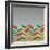 Colorful Abstract Retro Pattern-cienpies-Framed Art Print