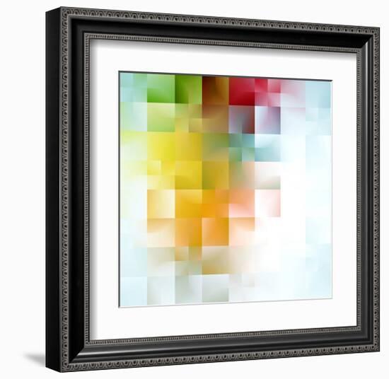 Colorful Abstract Shapes-null-Framed Art Print