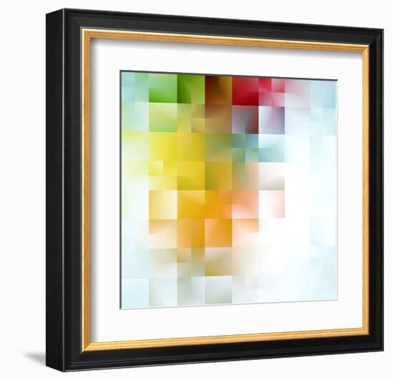 Colorful Abstract Shapes-null-Framed Art Print