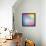 Colorful Abstract Triangles-art_of_sun-Framed Stretched Canvas displayed on a wall