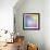 Colorful Abstract Triangles-art_of_sun-Framed Art Print displayed on a wall