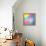 Colorful Abstract Triangles-art_of_sun-Framed Stretched Canvas displayed on a wall