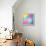 Colorful Abstract Triangles-art_of_sun-Framed Stretched Canvas displayed on a wall