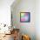 Colorful Abstract Triangles-art_of_sun-Framed Stretched Canvas displayed on a wall