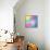 Colorful Abstract Triangles-art_of_sun-Framed Stretched Canvas displayed on a wall