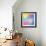 Colorful Abstract Triangles-art_of_sun-Framed Art Print displayed on a wall