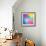 Colorful Abstract Triangles-art_of_sun-Framed Art Print displayed on a wall