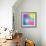 Colorful Abstract Triangles-art_of_sun-Framed Art Print displayed on a wall