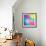 Colorful Abstract Triangles-art_of_sun-Framed Art Print displayed on a wall