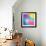 Colorful Abstract Triangles-art_of_sun-Framed Art Print displayed on a wall