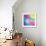 Colorful Abstract Triangles-art_of_sun-Framed Art Print displayed on a wall