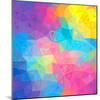 Colorful Abstract Triangles-art_of_sun-Mounted Art Print