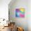 Colorful Abstract Triangles-art_of_sun-Framed Stretched Canvas displayed on a wall