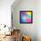 Colorful Abstract Triangles-art_of_sun-Framed Stretched Canvas displayed on a wall