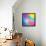 Colorful Abstract Triangles-art_of_sun-Framed Stretched Canvas displayed on a wall
