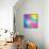 Colorful Abstract Triangles-art_of_sun-Framed Stretched Canvas displayed on a wall