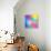 Colorful Abstract Triangles-art_of_sun-Framed Stretched Canvas displayed on a wall