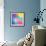 Colorful Abstract Triangles-art_of_sun-Framed Premium Giclee Print displayed on a wall