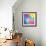 Colorful Abstract Triangles-art_of_sun-Framed Premium Giclee Print displayed on a wall