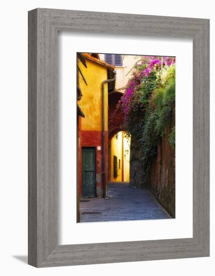 Colorful Alley in Portofino-George Oze-Framed Photographic Print