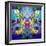 Colorful and Symmetric Photographic Layer Work of Blossoms-Alaya Gadeh-Framed Photographic Print