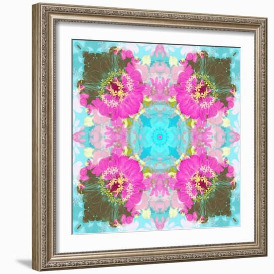 Colorful and Symmetric Photographic Layer Work of Blossoms-Alaya Gadeh-Framed Photographic Print