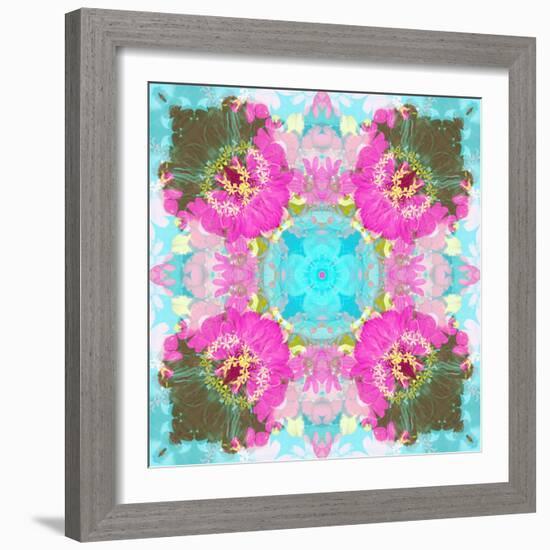 Colorful and Symmetric Photographic Layer Work of Blossoms-Alaya Gadeh-Framed Photographic Print