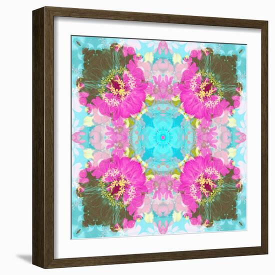 Colorful and Symmetric Photographic Layer Work of Blossoms-Alaya Gadeh-Framed Photographic Print