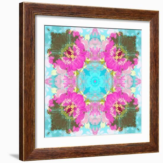 Colorful and Symmetric Photographic Layer Work of Blossoms-Alaya Gadeh-Framed Photographic Print