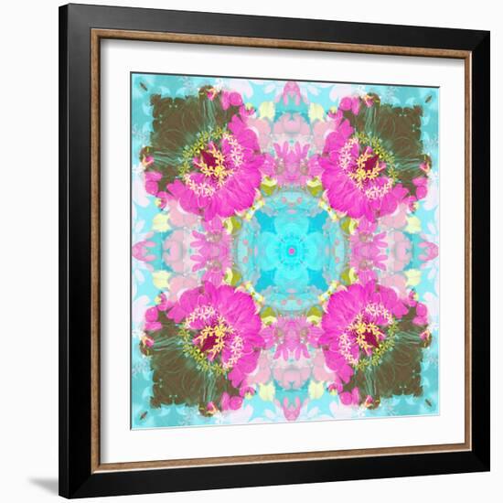 Colorful and Symmetric Photographic Layer Work of Blossoms-Alaya Gadeh-Framed Photographic Print