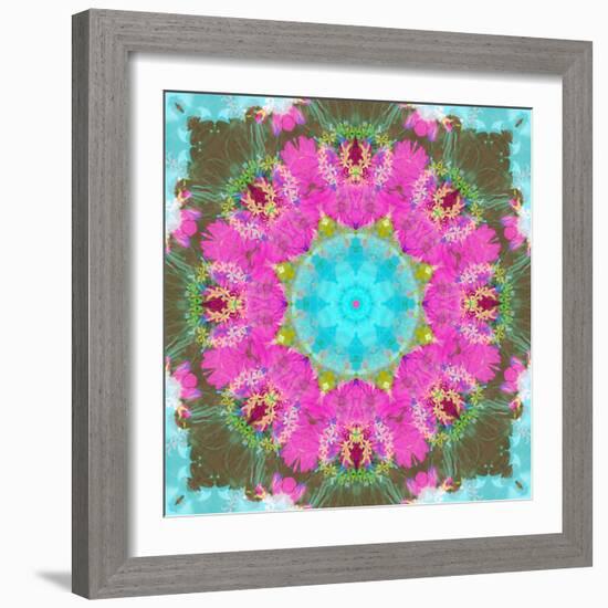 Colorful and Symmetric Photographic Layer Work of Blossoms-Alaya Gadeh-Framed Photographic Print