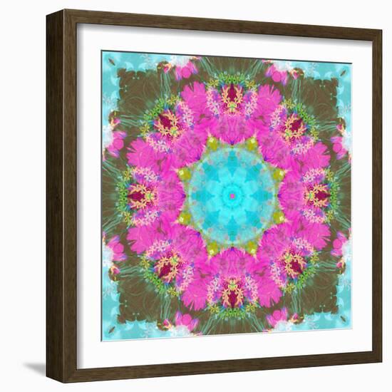 Colorful and Symmetric Photographic Layer Work of Blossoms-Alaya Gadeh-Framed Photographic Print