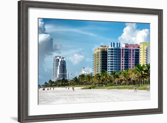 Colorful Architecture - Miami Beach - Florida-Philippe Hugonnard-Framed Photographic Print