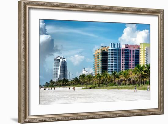Colorful Architecture - Miami Beach - Florida-Philippe Hugonnard-Framed Photographic Print