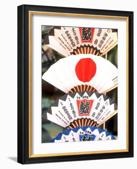 Colorful Artwork on Fans, Kyoto, Japan-Bill Bachmann-Framed Photographic Print