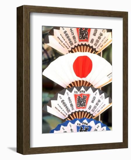 Colorful Artwork on Fans, Kyoto, Japan-Bill Bachmann-Framed Photographic Print