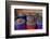 Colorful bags of spices for sale at the Medina Souk. Marrakech, Morocco.-Sergio Pitamitz-Framed Photographic Print