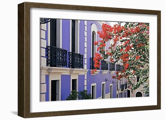 Colorful Balconies of San Juan, Puerto Rico-George Oze-Framed Photographic Print